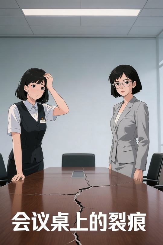 会议桌上的裂痕封面