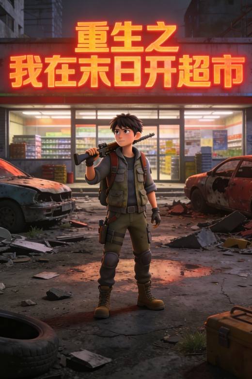 重生之我在末日开超市封面