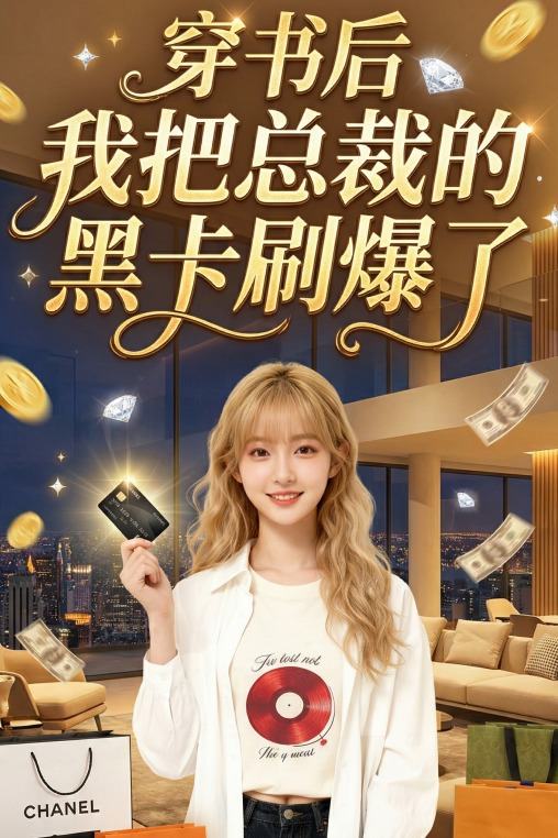 穿书后我把总裁的黑卡刷爆了封面