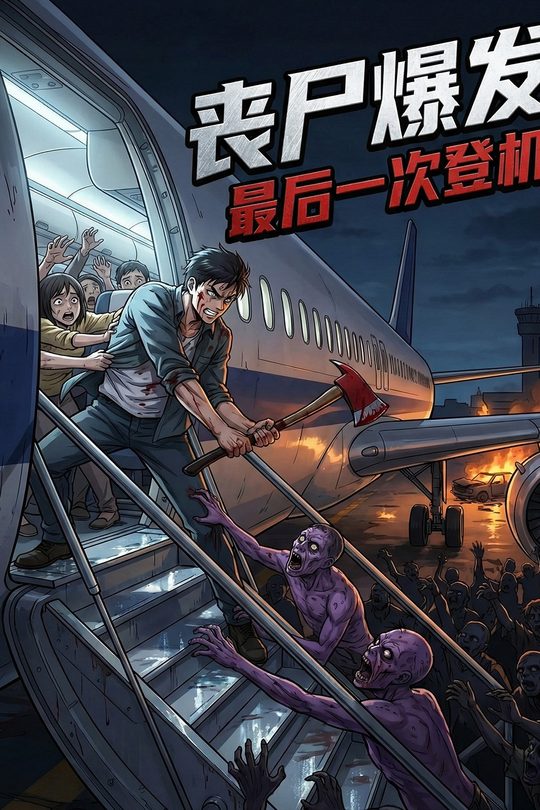 丧尸爆发,最后一次登机封面