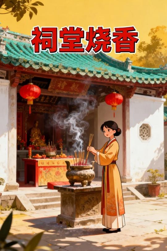 祠堂烧香封面