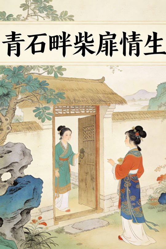 青石畔柴扉情生封面
