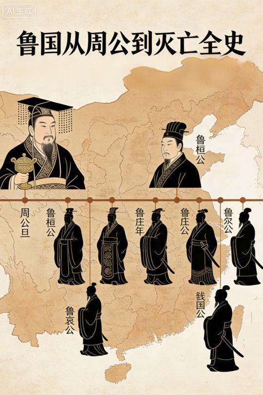 鲁国从周公到灭亡全史封面