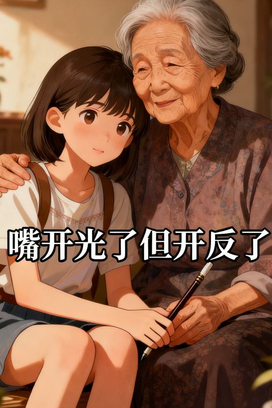 嘴开光了但开反了封面