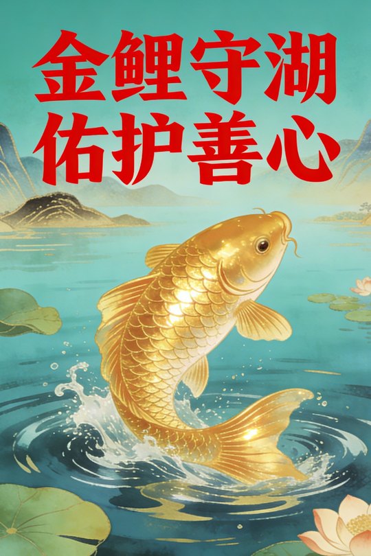 金鲤守湖佑护善心封面