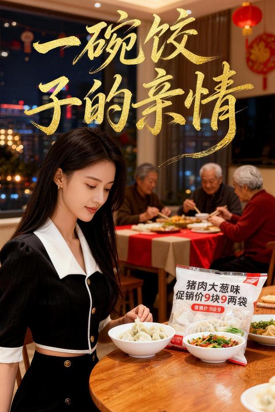 一碗饺子的亲情封面