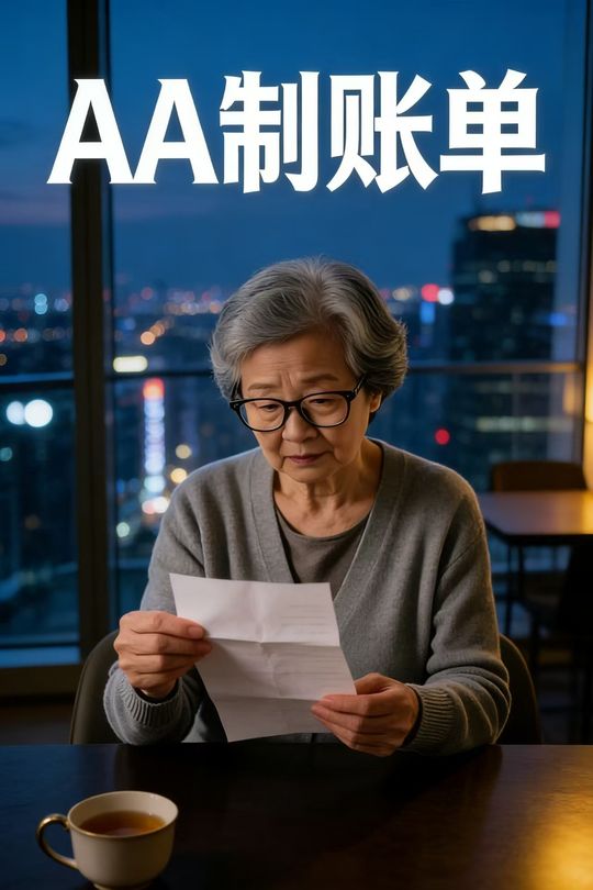 AA制账单封面