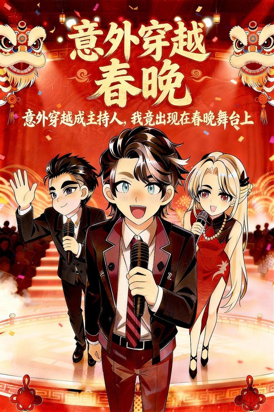 意外穿越成主持人,我竟出现在春晚舞台上封面