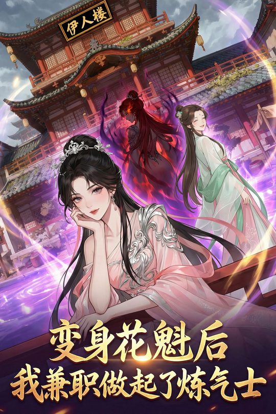 变身花魁后,我兼职做起了炼气士封面