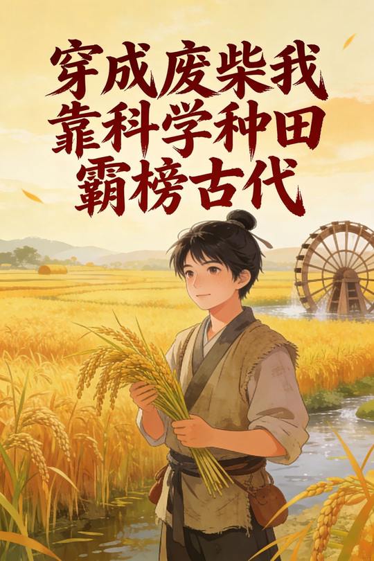 穿成废柴我靠科学种田霸榜古代封面