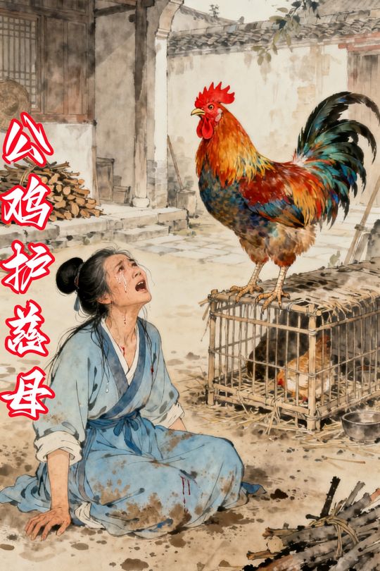 公鸡护慈母封面