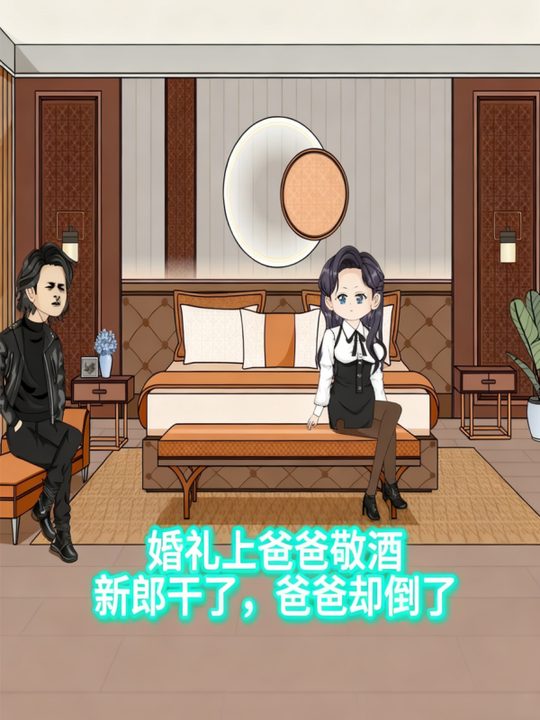 婚礼上爸爸敬酒新郎干了,爸爸却倒了封面