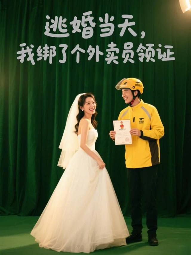 逃婚当天,我绑了个外卖员领证封面