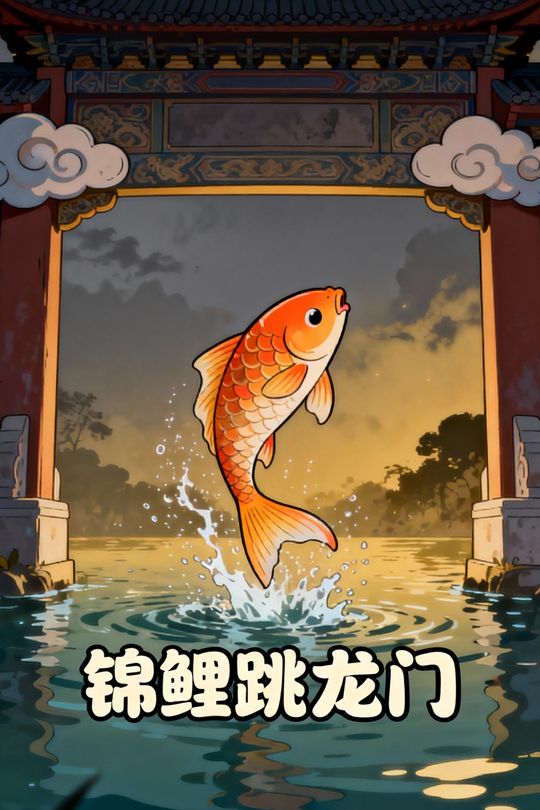 锦鲤跳龙门封面