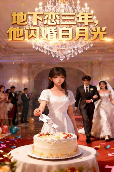地下恋三年,他闪婚白月光封面