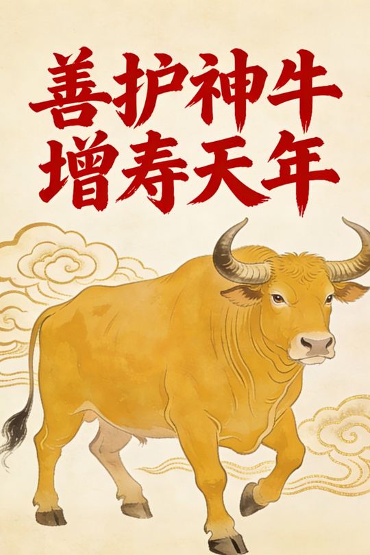 善护神牛,增寿天年封面