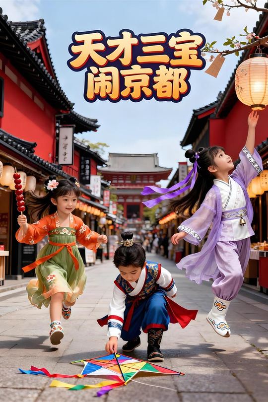 天才三宝闹京都封面