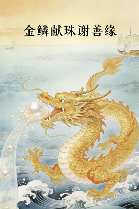金鳞献珠谢善缘封面