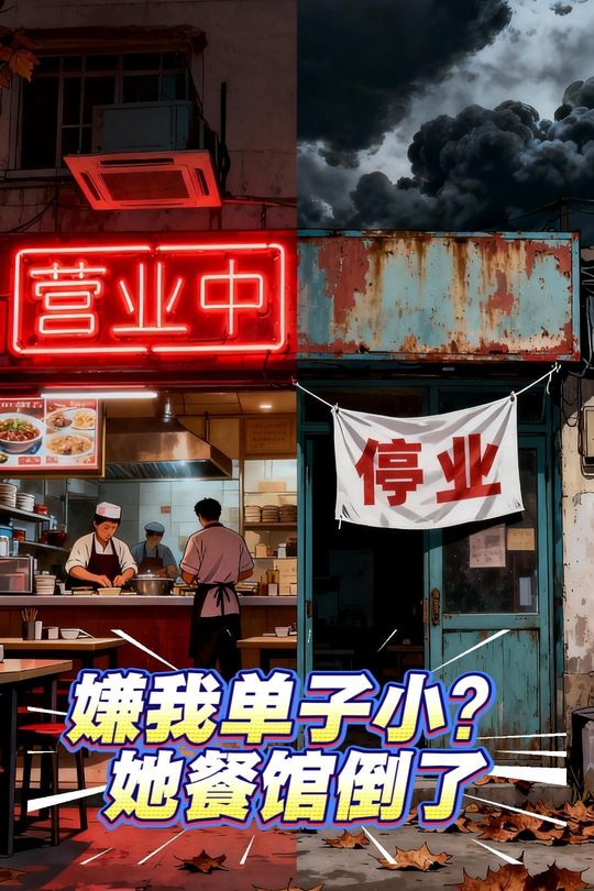 嫌我单子小?她餐馆倒了封面