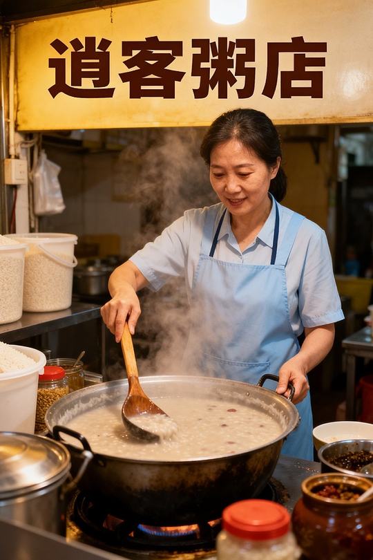 逍客粥店封面