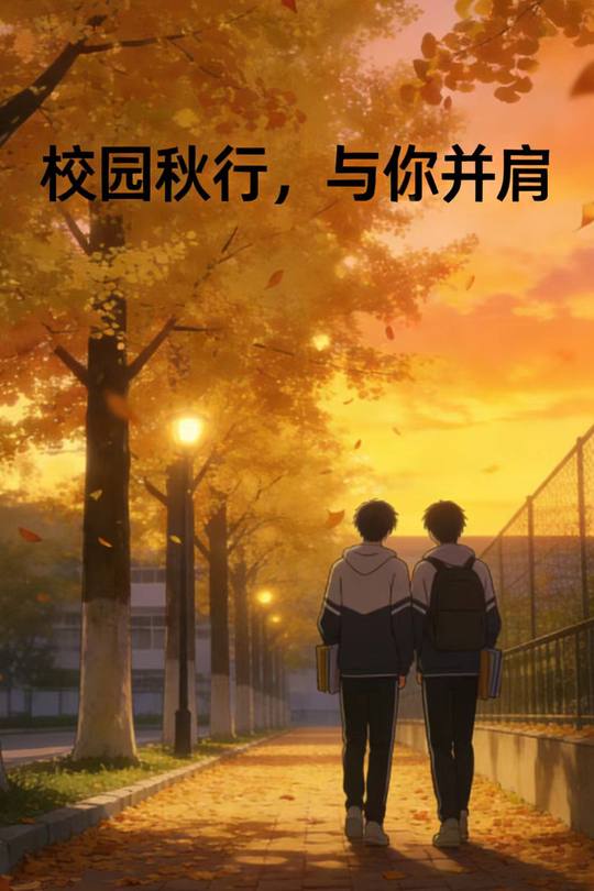 校园秋行,与你并肩封面