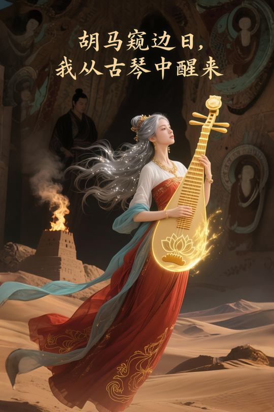 胡马窥边日,我从古琴中醒来封面