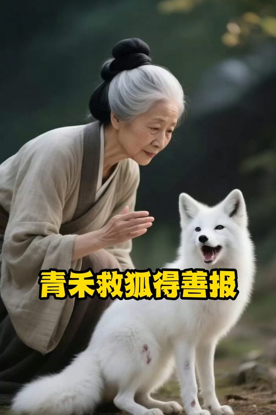 青禾救狐得善报封面