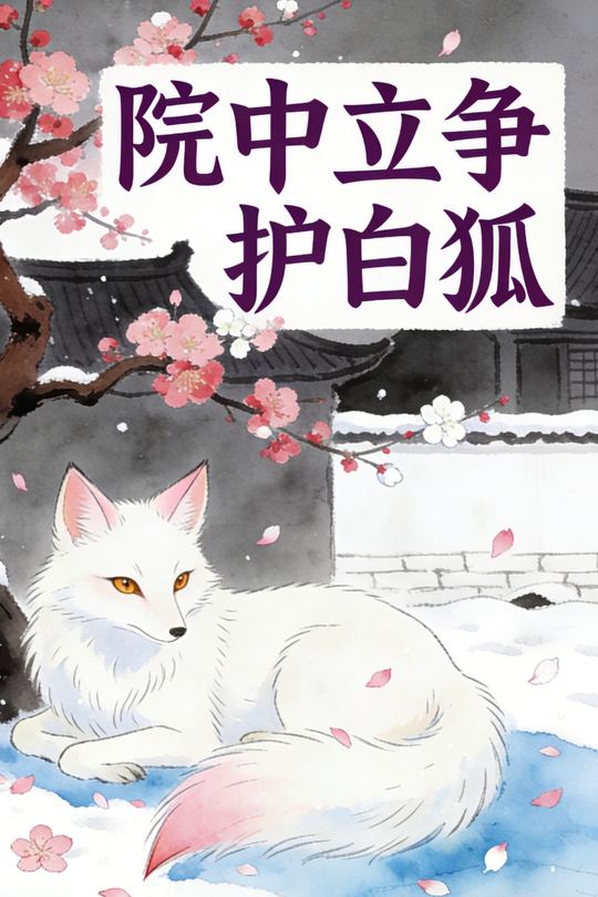 院中立争护白狐封面