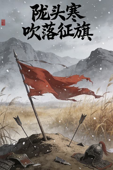 陇头寒吹落征旗封面