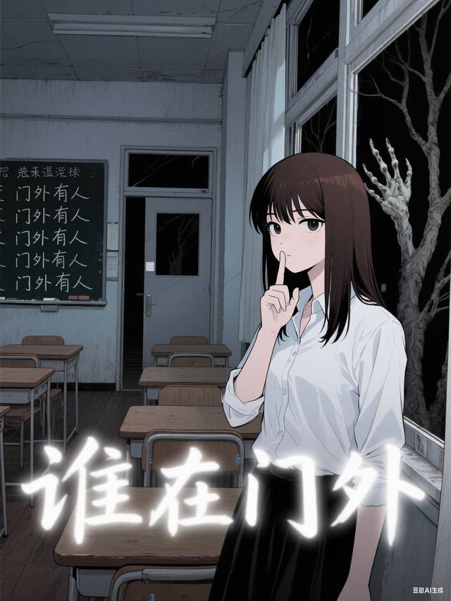 谁在门外封面
