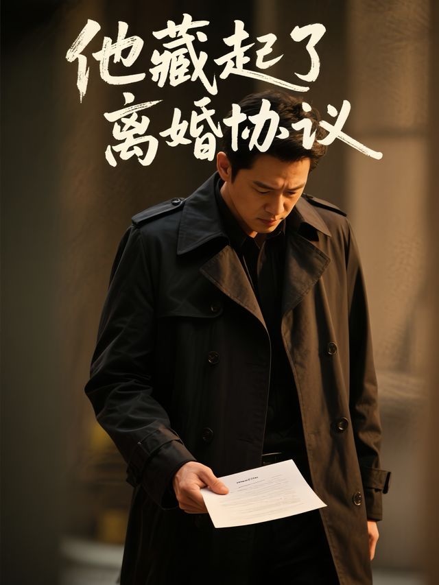 他藏起了离婚协议封面
