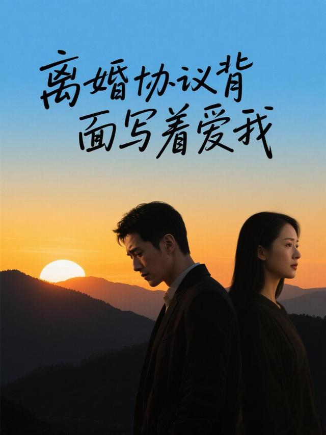 离婚协议背面写着爱我封面