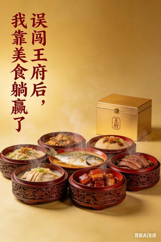 误闯王府后，我靠美食躺赢了封面