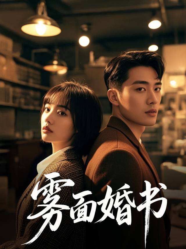 雾面婚书封面