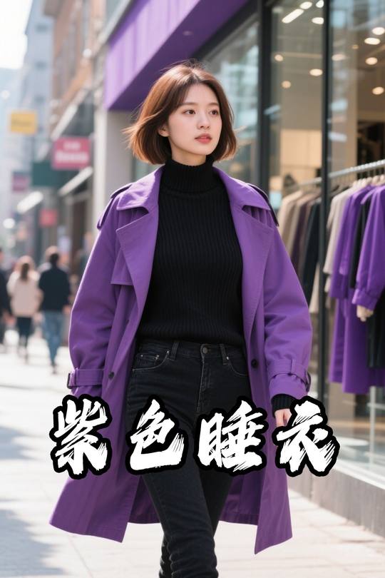 紫色睡衣封面