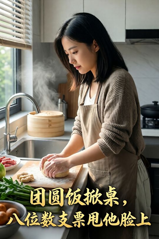 团圆饭掀桌,八位数支票甩他脸上封面