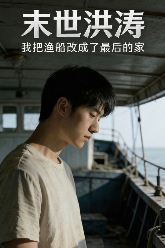 末世洪涛我把渔船改成了最后的家封面