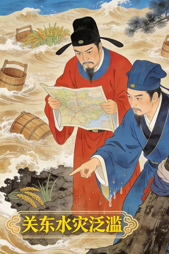 关东水灾泛滥封面