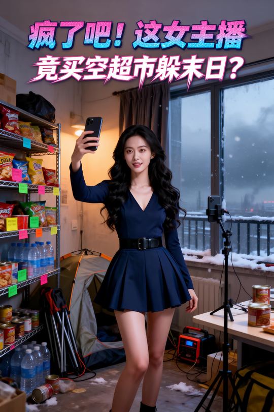 疯了吧!这女主播竟买空超市躲末日?封面