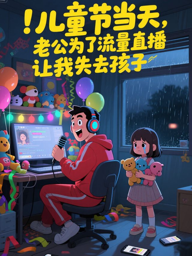 儿童节当天，老公为了流量直播让我失去孩子封面