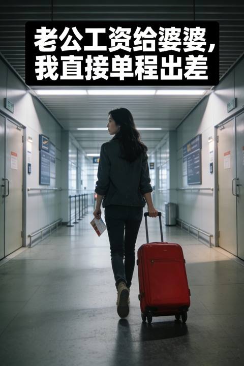 老公工资给婆婆,我直接单程出差封面