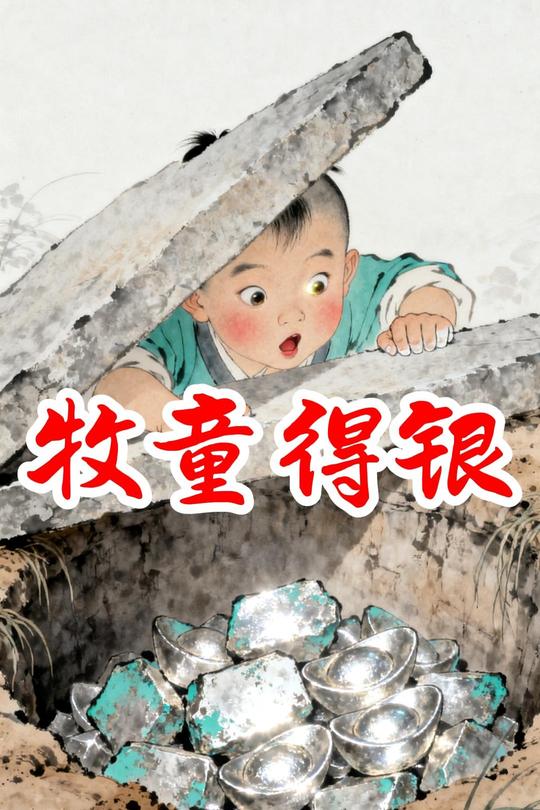 牧童得银封面