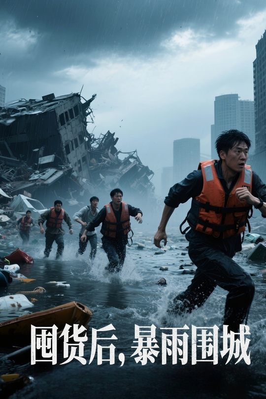 囤货后,暴雨围城封面