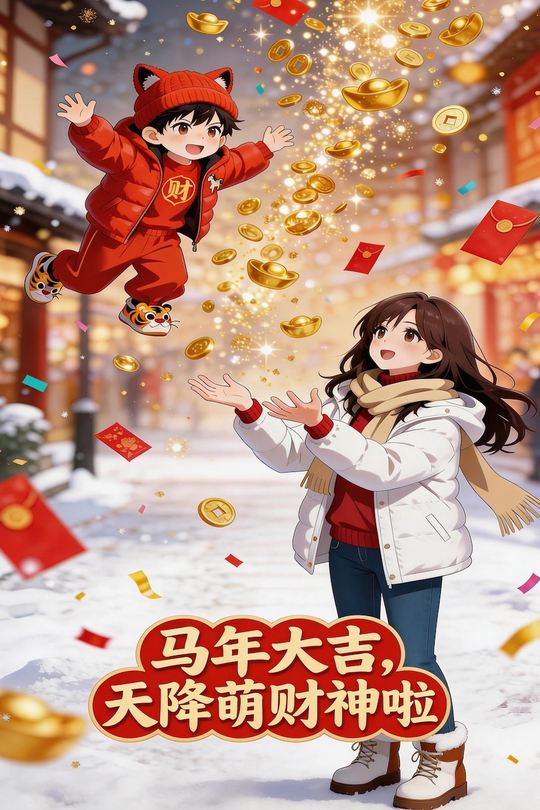 马年大吉,天降萌财神啦封面
