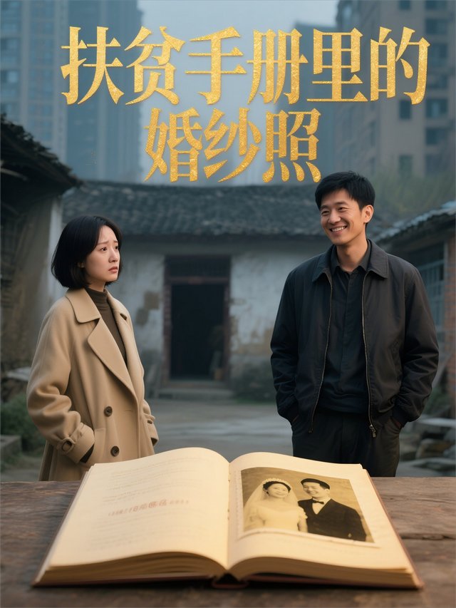 扶贫手册里的婚纱照封面