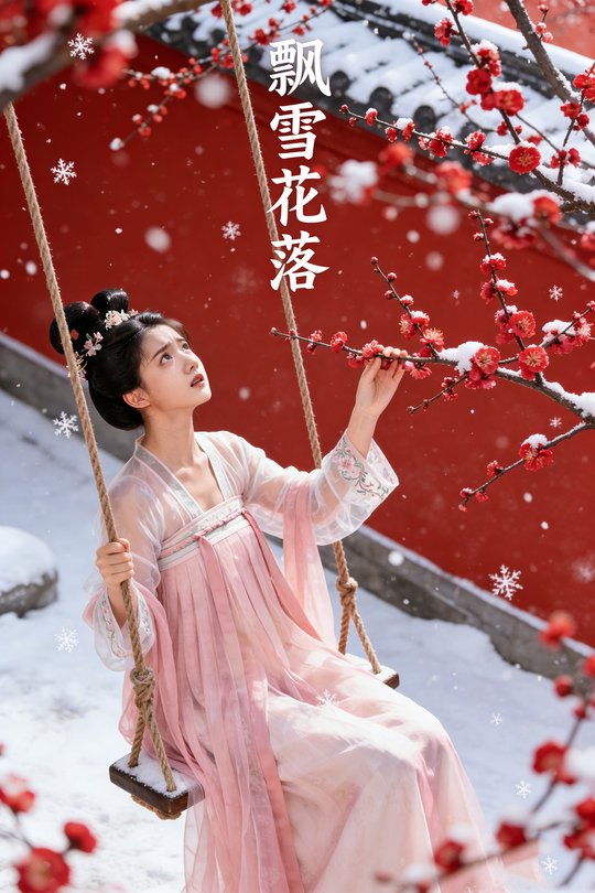 飘雪花落封面