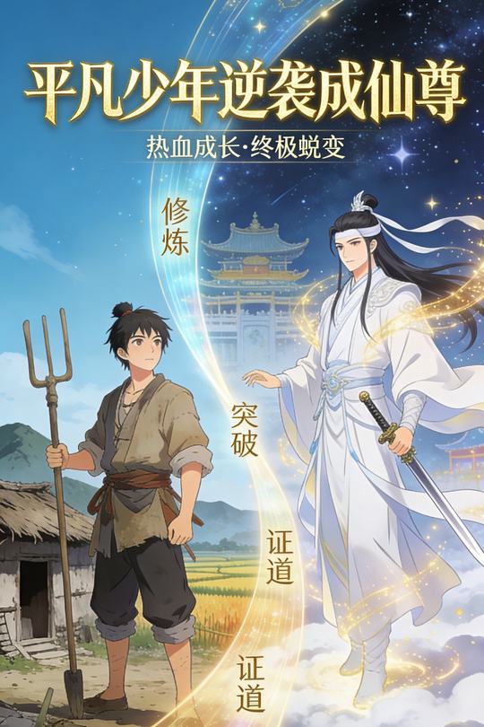 昔日平凡少年逆袭成仙尊封面