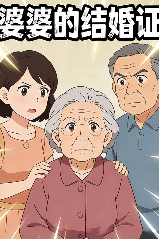 婆婆的结婚证封面