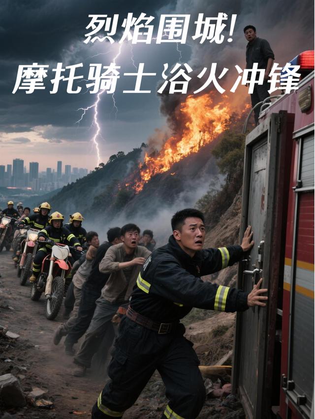 烈焰围城!摩托骑士浴火冲锋封面