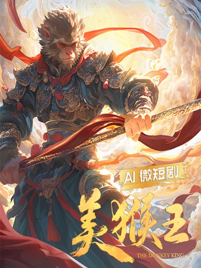 AI微短剧美猴王封面